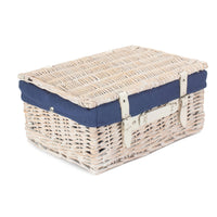 The Willow Basket Wicker 41cm White Hamper