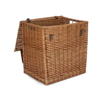 The Willow Basket Double Steamed Vintner Storage Wicker Picnic Basket