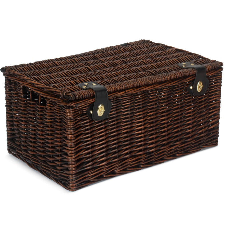 50cm Chocolate Brown Picnic Basket