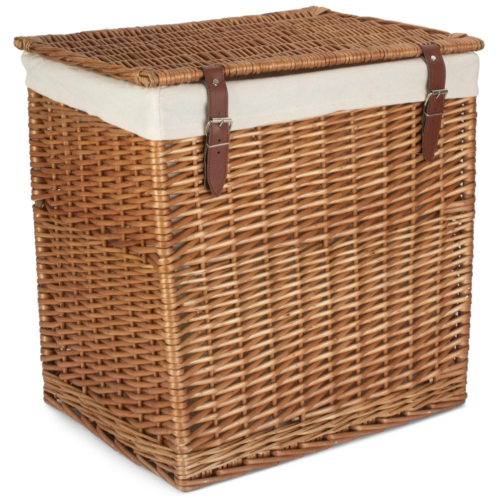 Boutique Double Steamed Wash Storage Laundry Basket With Lining