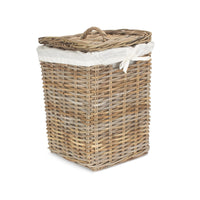 The Willow Basket Square Rattan Laundry Basket