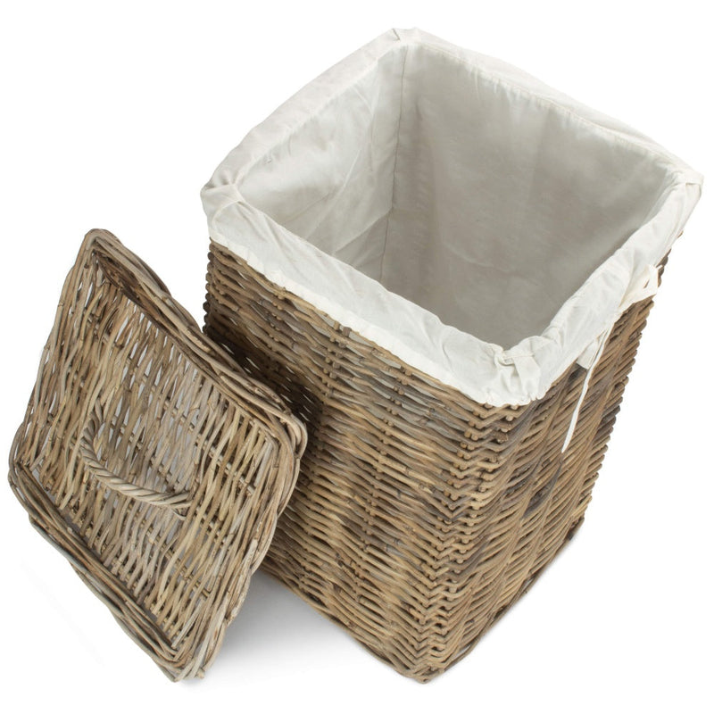 Square Rattan Laundry Basket