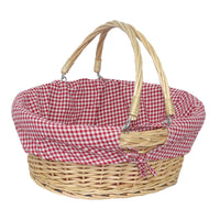 The Willow Basket Medium Swing Handle Wicker Shopping Basket