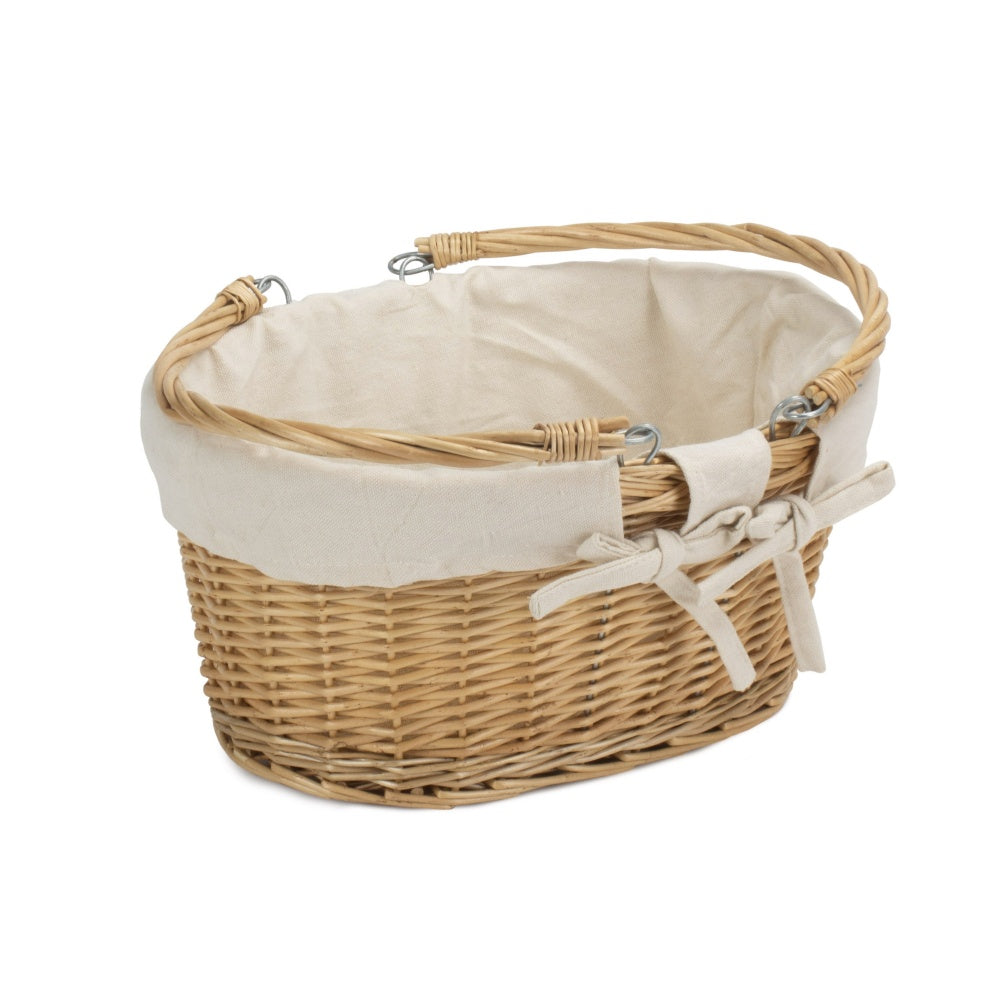 Medium Swing Handle Wicker Shopping Basket