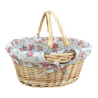 Small Swing Handle Wicker Shopping Basket