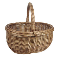 Small Deluxe Wicker Shopping Basket