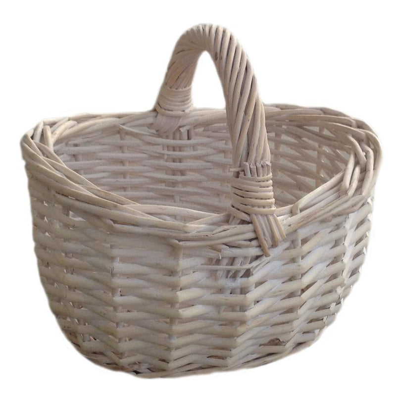 Shopping Basket Small White Shopper