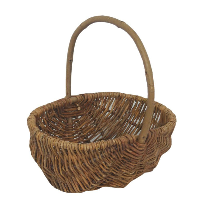 The Willow Basket Small Rustic Shopping Basket