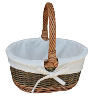 The Willow Basket Childs Country Oval Wicker Shopping Basket