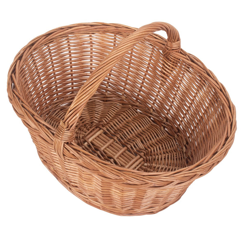 The Willow Basket Country Village Wicker Shopping Basket