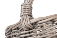 The Willow Basket Unlined Antique Wash Wicker Bathroom Shopping Basket