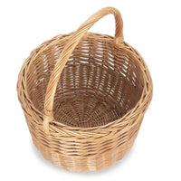 Wicker Round Orchard Shopping Basket