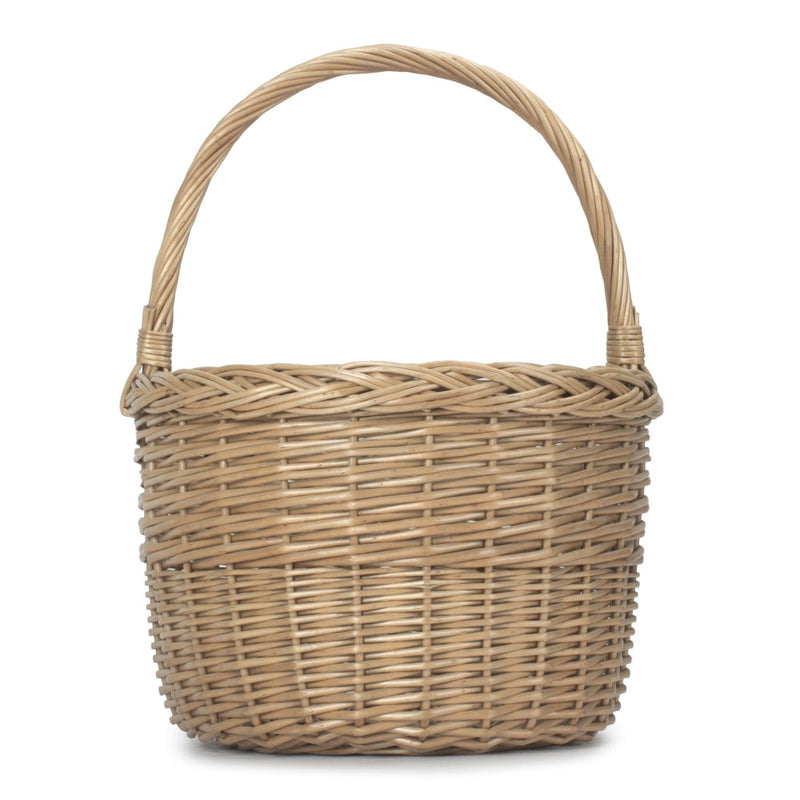 Wicker Round Orchard Shopping Basket