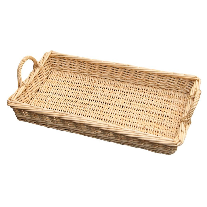Large Wicker Caterers Serving Tray