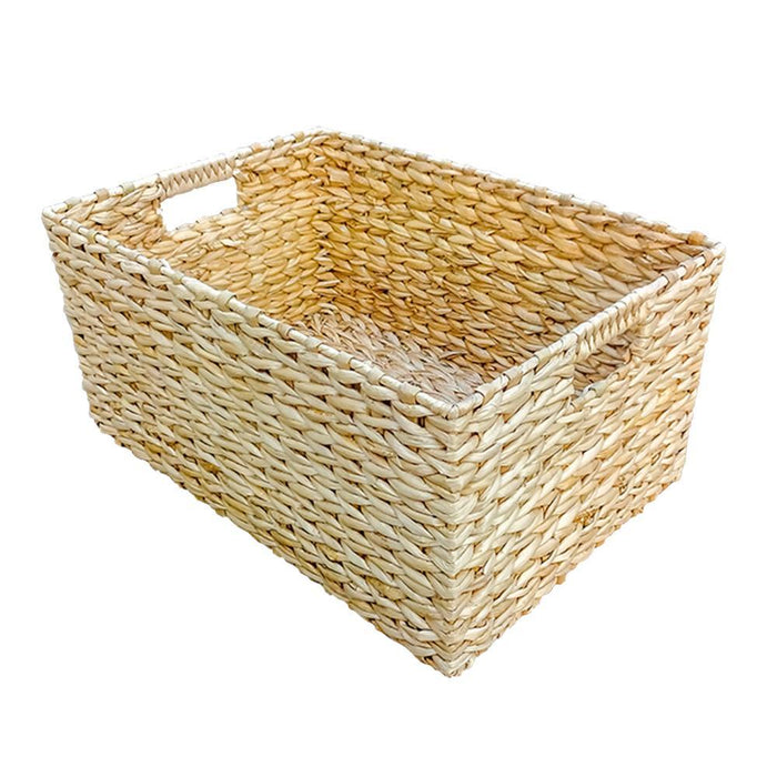 The Willow Basket Rectangular Water Hyacinth Storage Basket