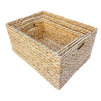 The Willow Basket Rectangular Water Hyacinth Storage Basket