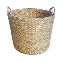 The Willow Basket Round Water Hyacinth Storage Baskets