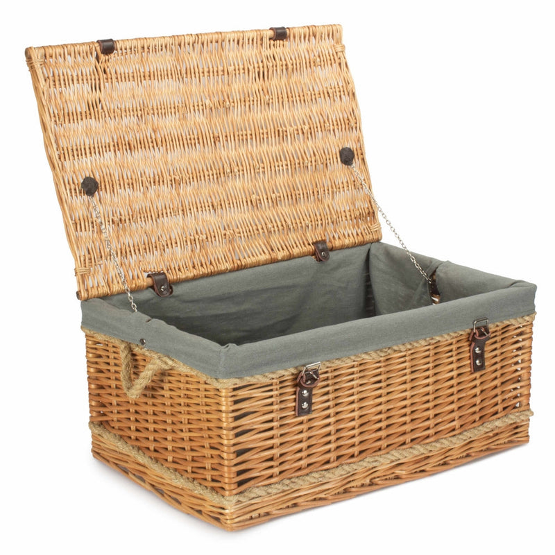 62cm Roped Handled Picnic Basket