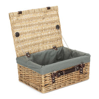 The Willow Basket Wicker Buff Picnic Basket