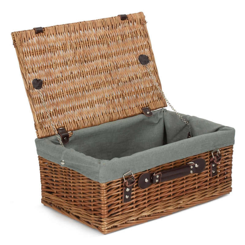 The Willow Basket 46cm Double Steamed Picnic Basket