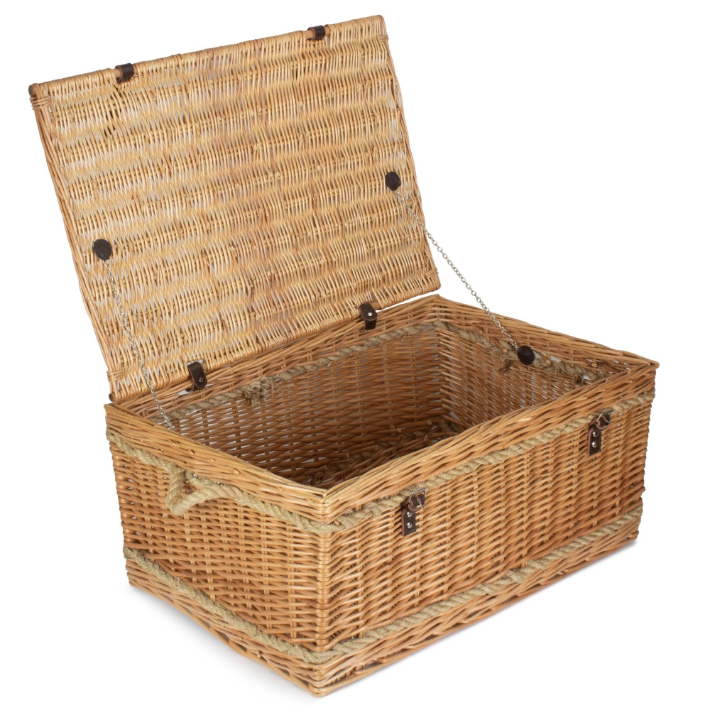 The Willow Basket 72cm Rope Handled Trunk Picnic Basket