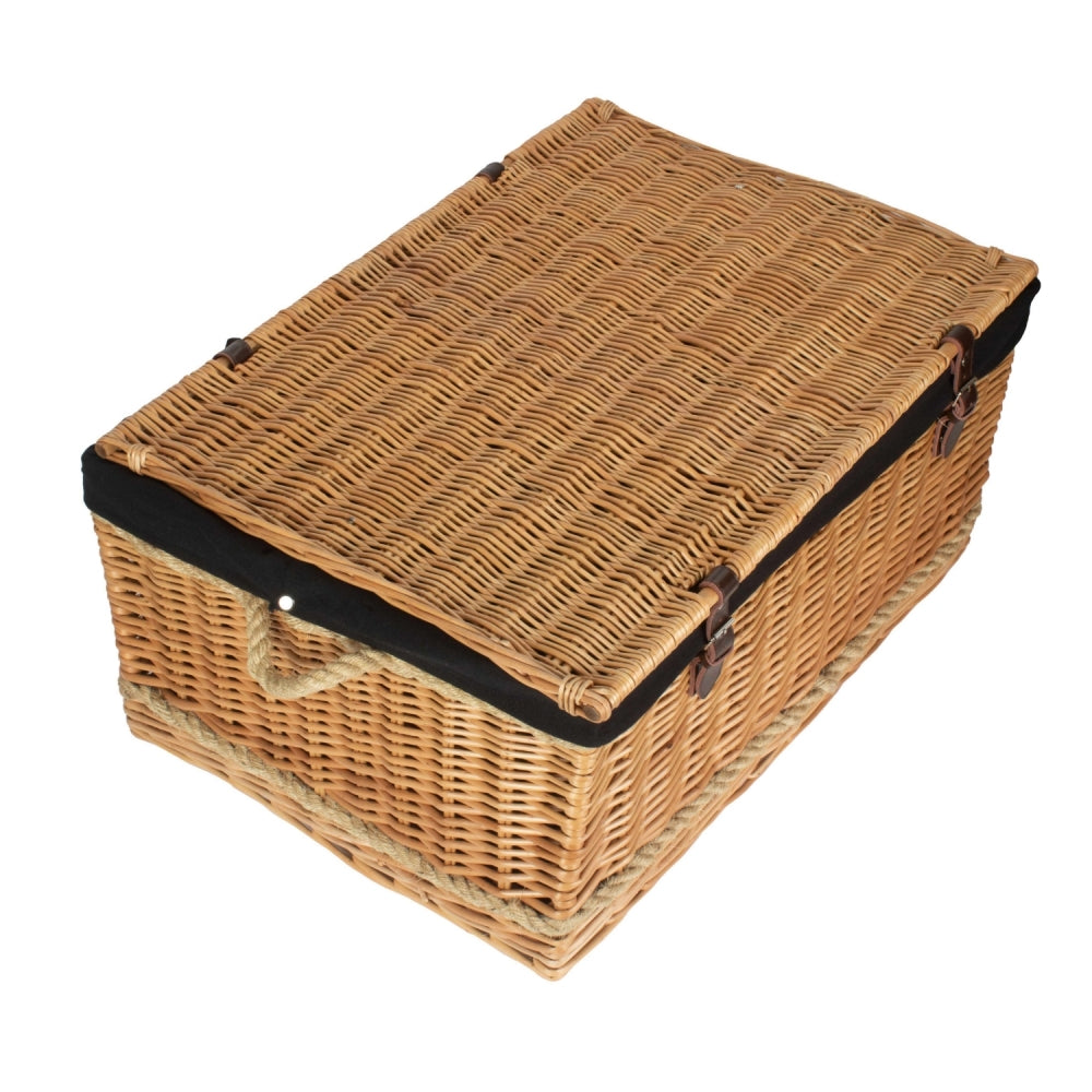 The Willow Basket 72cm Rope Handled Trunk Picnic Basket
