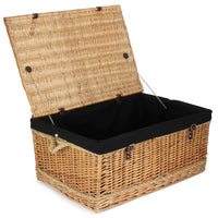 The Willow Basket 72cm Rope Handled Trunk Picnic Basket