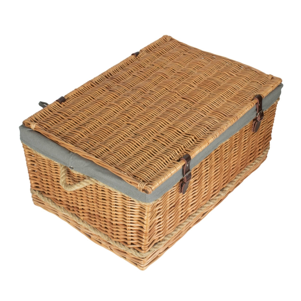 72cm Rope Handled Trunk Picnic Basket