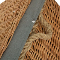 The Willow Basket 72cm Rope Handled Trunk Picnic Basket
