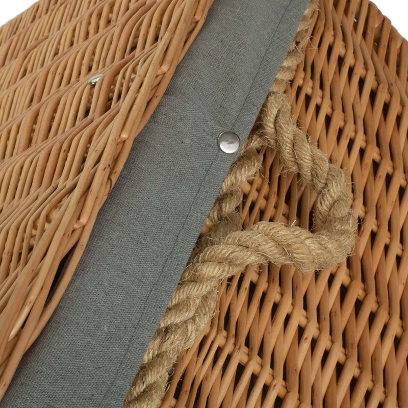 The Willow Basket 72cm Rope Handled Trunk Picnic Basket