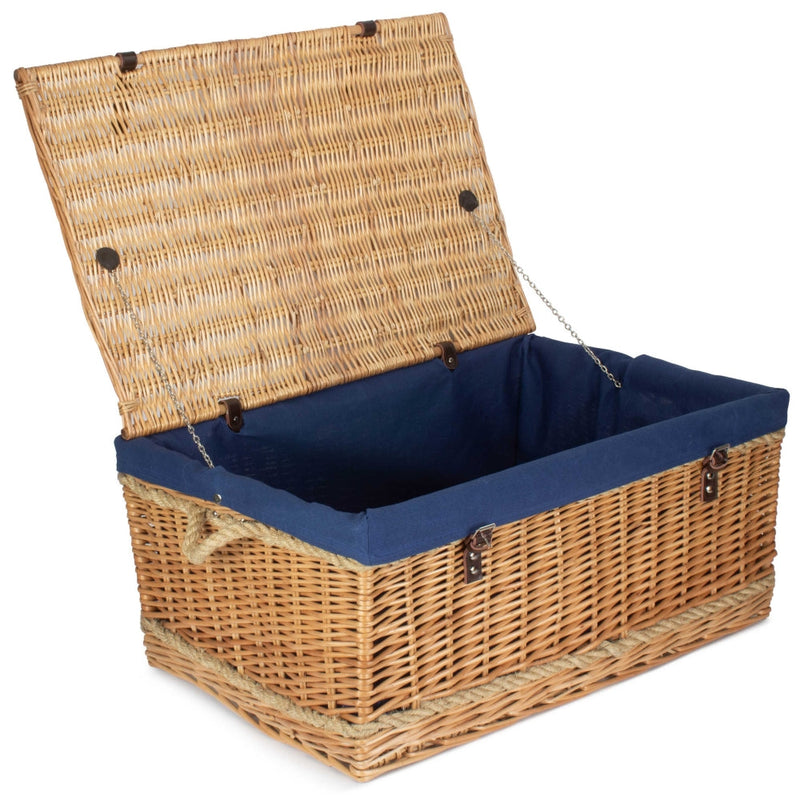 The Willow Basket 72cm Rope Handled Trunk Picnic Basket