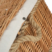 The Willow Basket 72cm Rope Handled Trunk Picnic Basket
