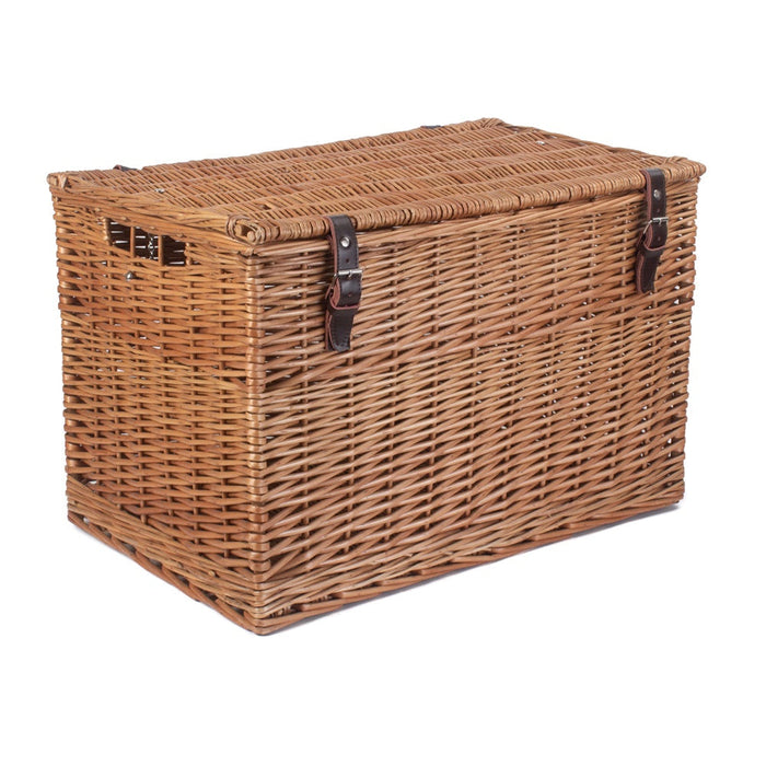 The Willow Basket 60cm Double Steamed Chest Picnic Basket