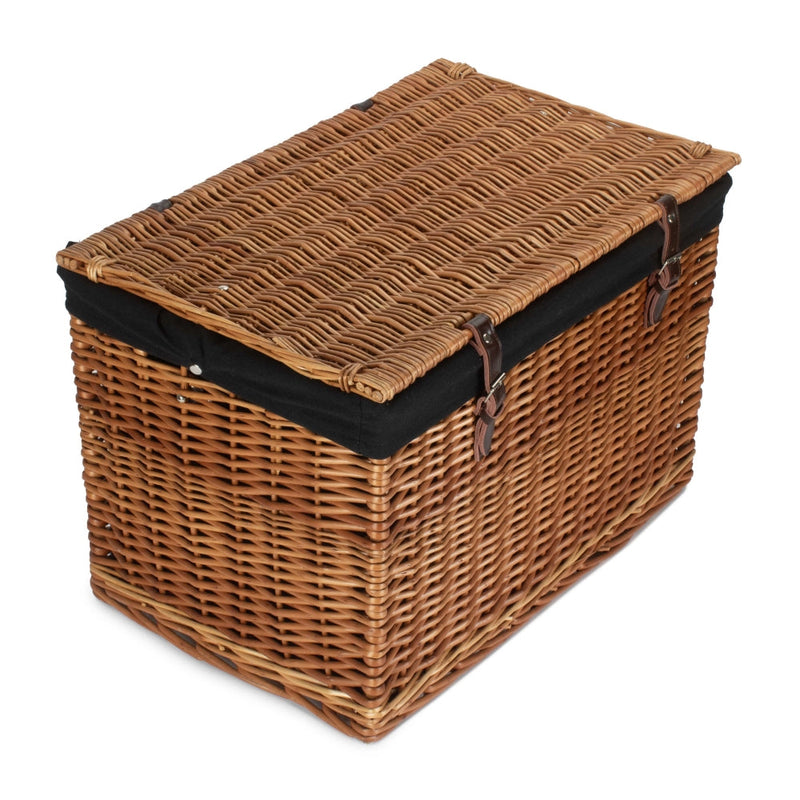 The Willow Basket 60cm Double Steamed Chest Picnic Basket