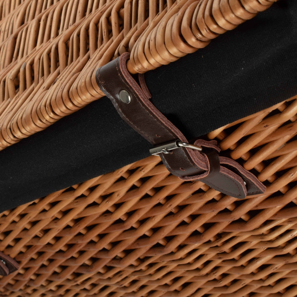 The Willow Basket 60cm Double Steamed Chest Picnic Basket