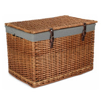The Willow Basket 60cm Double Steamed Chest Picnic Basket