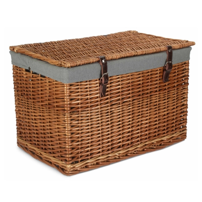 The Willow Basket 60cm Double Steamed Chest Picnic Basket
