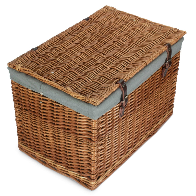 The Willow Basket 60cm Double Steamed Chest Picnic Basket