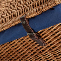 The Willow Basket 60cm Double Steamed Chest Picnic Basket