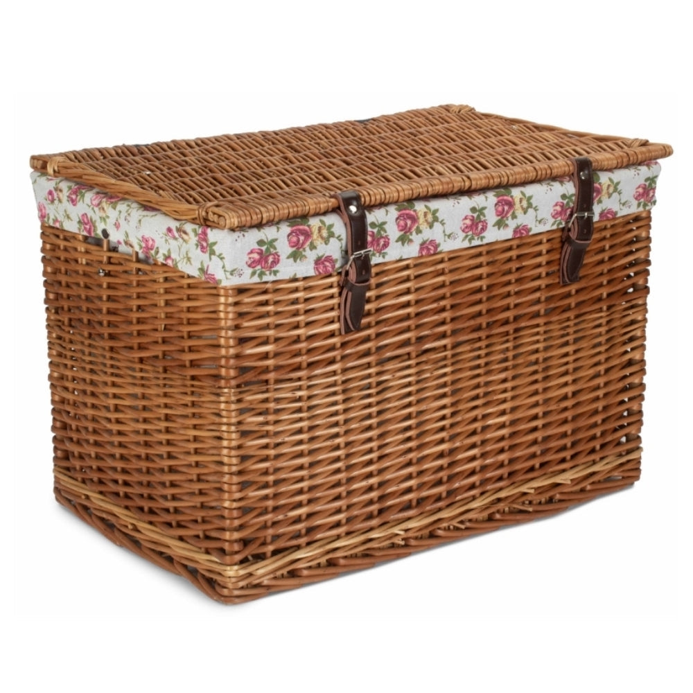 The Willow Basket 60cm Double Steamed Chest Picnic Basket
