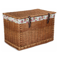 The Willow Basket 60cm Double Steamed Chest Picnic Basket