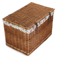 The Willow Basket 60cm Double Steamed Chest Picnic Basket