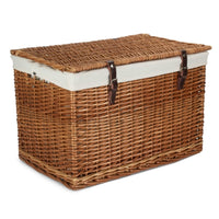 The Willow Basket 60cm Double Steamed Chest Picnic Basket