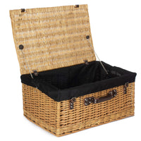 The Willow Basket Buff 62cm Picnic Basket