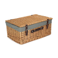 55cm Buff Empty Picnic Basket