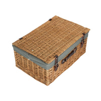 The Willow Basket 55cm Buff Empty Picnic Basket