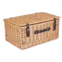 The Willow Basket 55cm Buff Empty Picnic Basket