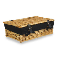 The Willow Basket 40cm Empty Wicker Rectangular Gift Basket