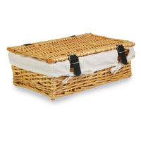 The Willow Basket 40cm Empty Wicker Rectangular Gift Basket