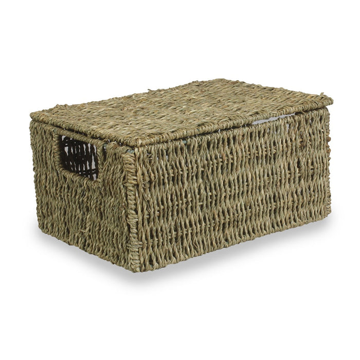The Willow Basket Lidded Seagrass Storage Baskets